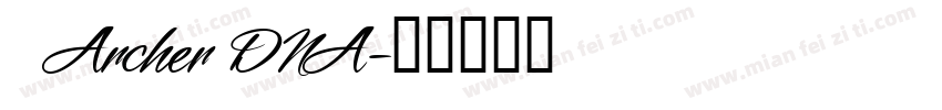 1 Archer DNA字体转换